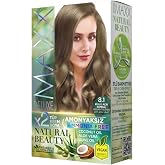 Maxx Deluxe Natural Beauty Amonyaksız Set Sa&ccedil; Boyası 8.1 K&uuml;ll&uuml; A&ccedil;ık Kumral