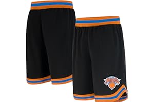 Ultra Game UNK NBA Short de Basket pour Homme GSM3547F avec Logo de l'équipe de la NBA tissé en polymaille, Noir, Taille L