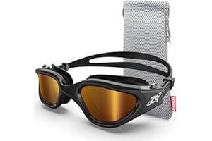 ZIONOR G1 Polarizzati Mirror Occhiali da Nuoto Unisex Adulto Uomo Donna Anti Foglia 100% Anti UV Immersione Occhiali