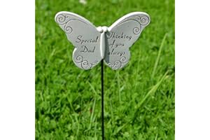 Angraves Thinking of Special Dad Butterfly Memorial Tribute Stick Graveside Plaque
