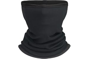 Oscenny Snood Elastic End Finished Locked Thermal Soft High Stretch Breathable Long Size Cover Nose Neck Mouth and Ears for Men Women Winter