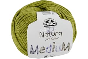 DMC - Natura Médium - Pelote de fil à tricoter et à crocheter | 100% coton - Idéal pour les vêtements | 50 g - 75 m | 27 coloris