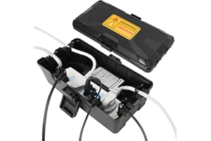 Bindokun Scatola Elettrica da Esterno, Scatola per Cavi Impermeabile da Esterno IP54 (25.5x12.5x9.5cm), Scatola di Giunzione Impermeabile da Esterno per Proteggere Cavi di Prolunga, Prese di Corrente