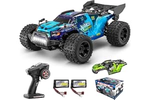 YONCHER 18101 Coche Teledirigido Adulto, 1:18 40KM/H RC Coche, 4WD Offroad RC Truck,4x4 Crawler con 2 Baterías 70+ Minutos para Niños