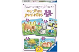 Ravensburger Kinderpuzzle - 06951 Niedliche Haustiere - My First Puzzle mit 2,4,6,8 Teilen - Puzzle für Kinder ab 2 Jahren