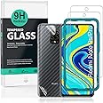 Ibywind Screen Protector For Redmi Note 9S/9 Pro[2 Pack],9H Hardness Tempered Glass,With 1Pc Camera Lens Protector,Easy to Install