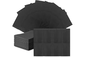 TOURKING 125 Dental Bibs Disposable 18"x13", 3 Ply Waterproof Piercing Tattoo Sheet Disposable Nail Mats for Table Covers Clean Pad for Nail Salon/Dental Clinic/Feeding/Tattoo Shop (Black)