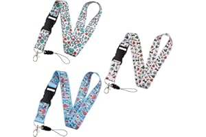 GUILUC PACK X3 Lanyard Enfermera, Cuelga Llaves Cuello, Colgante Tarjetas De Identificación Para Enfermeras, Colgador Llaves Cuello, Regalos Originales Para Enfermeras, Sanitarios