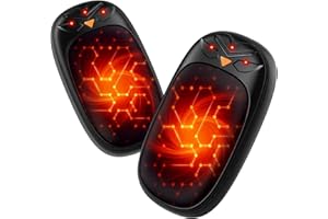 WUDYFEI Hand Warmers Rechargeable 2 Pack, Magnetic Electric Hand Warmer Reusable, Portable Pocket USB Handwarmers 3 Levels Heat, 3s Fast Heating, Up to 10hrs, Gift for Men Women Golf Christmas Winter Sports