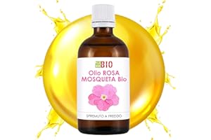 LABORBIO OLIO ROSA MOSQUETA BIO 50 ml - 100% PURO ORIGINE CILE - VISO, RUGHE, CICATRICI E SMAGLIATURE - COSMETICO E ALIMENTARE - SPREMUTO A FREDDO