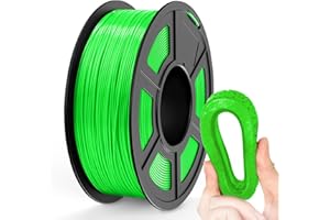 TECBEARS Filament TPU 95A, 1,75 mm, do drukarki 3D, elastyczny filament TPU, dokładność wymiarowa +/- 0,03, 1 kg 1 szpula, zielony