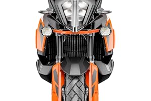 Fayedenicy Motorcycle Front Headlight Mounting Brackets Spotlight Bar Turn Signal Spot Fog Light Mount Guard Compatible with K-T-M 790 Adventure ADV R 2019 2020 2021 2022 Accessories Parts (Orange)