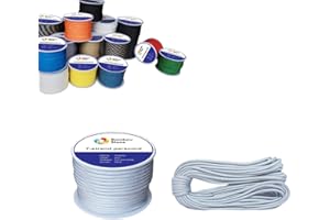 RainbowStone Paracord 7-Strand 550lb Strength 4mm Utility Rope Multiple Color 15/30/50/100m reel…