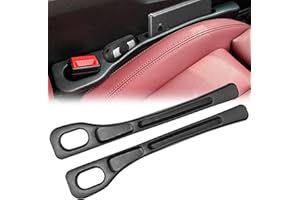 GreenYeah Autositz-Spaltfüller, 2 Stück Car Seat Gap Filler, Autositz Lückenfüller, Car Seat Gap Filler Universal Autositz, Universal Auto Sitzlückenfüller für Die Meisten Modelle von Autos (Black)