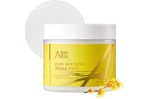ANAI RUI ANAiRUi Pore Toner Pads per pori e punti neri, PHA & BHA Acido Salicilico, Tamponi Toner Facciali a Doppia Texture, pulizia del viso e minimizzazione dei pori, 50 pezzi