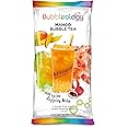 Bubbleology Mango Bubble Tea Kit (Pack of 10) Boba Tea Kit with Lychee Popping Boba | Makes 10 Mango Bubble Teas | Just Add Water