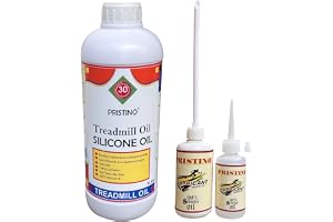 PRISTINO Non Toxic Odor Free - Pure Silicone Treadmill Lubricant Oil (1Ltr) for Belt/High Viscosity
