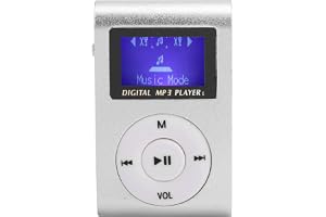 Kafuty-1 bärbar mini-MP3-musikspelarset sport bakklipp ultralätt spelare LCD-skärm MP3 med integrerat minneskort expansionspl