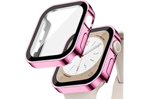 EIHAIHIS Hard PC Waterproof Case for Apple Watch Case 42mm 46mm 40mm 44mm 41mm 45mm, Built-in Tempered Glass Screen Protector, Ultra-Thin HD Full Protective Cover for iWatch Series 10 9 8 7 6 5 4 SE 2nd Gen SE