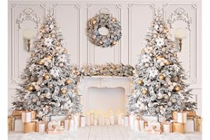 AIIKES 7x5ft Navidad Fondo Navidad Chimenea Fotografía Fondo XY127