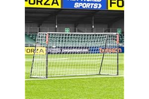 FORZA Steel42 Football Goal – Premium Heavy-Duty Steel Garden Goal | 100% Weatherproof, Tool-Free Setup, Unbreakable 42mm Galvanised Frame + All-Weather Net | Multiple Sizes & Optional Rebounder Kit