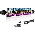 Leadleds P4 WiFi LED Sign Car Scrolling Message Board, 20.5x5 inch RGB 7 Color Programmable LED Display Billboard Support Text, Animation, Countdown, Timer Indoor Use for Advertising