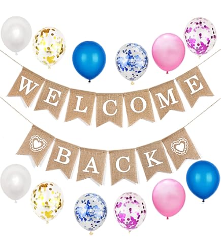 QUMIIRITY Banderoles Welcome Pour Fête De Rentrée Scolaire Décorations