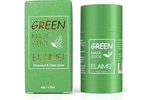 IFUDOIT Mascarilla Limpiadora de té Verde para Purificar los Poros en Profundidad, Combate el Acné y los Puntos Negros, Mejora la Piel, para Todos los Tipos de Piel Hombres y Mujeres