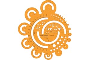 ‎BOCIANELLI Kreis Schablone Zeichenschablone Technisches Zeichnen - Kreisschablone Kreisbogen Radien