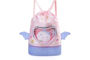 Voici et Voila Borsa Piscina Mare Bambina Sacca Mare Ragazza Zaino Spiaggia Piscina Bambina Borsone Nuoto Palestra Zaino Nuoto Arena Impermeabile Bambina