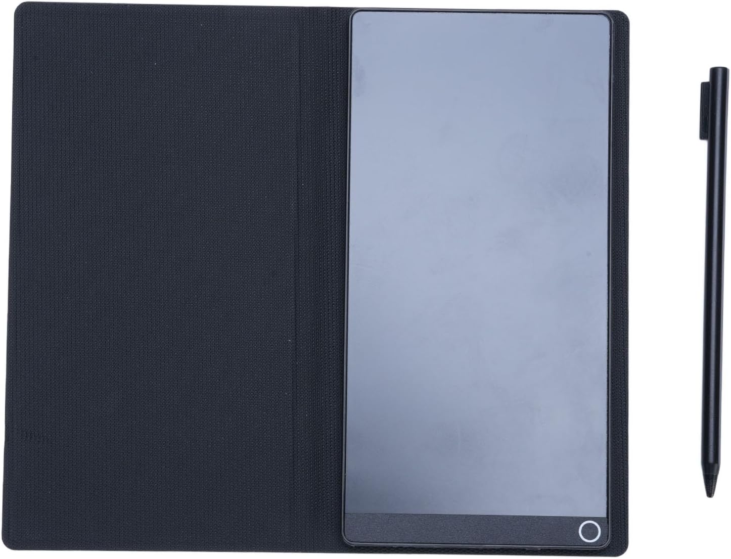 LCD Writing Tablet, 6.5 Inch Full Screen Digital Notepad for Kids and Adults, Erasable Pad with Pen and Leather Cover for Drawing, Drafting, Leaving Message, Black