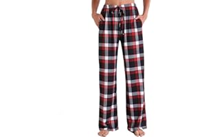 BUKKNYE Women's Soft Pyjama Bottoms Loose Fit Elastic Waist Comfy Lounge Yoga Pants Plus Size Lightweight Floral Printed Casual Pjs Trousers Loungewear Nightwear