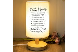 Blumuze Mum Gifts, Mothers Day Personalised Table Lamp Gifts for Mum, Mum Birthday Gifts from Daughter Son, Gifts for Mum on Her Birthday Anniversary Valentines, Bedsides Light Presents for Mum/Mummy