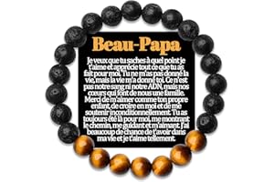 TEMULNEE Frere Bracelet Beau Papa Petit Fils Cadeau Parrain Demande Filleul Tonton Neveu Cousin Papy Arriere Grand Pere Père Frère A Mon Homme Copain Veux Tu Etre Mon Parrain Cadeaux bracelets Bijou Original