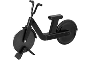 Uaugulft Motorbike Pizza Cutter, Novelty Motorcycle Pizza Cutter Wheel, Sharp Stainless Steel Blade with Non-Stick Coating