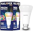 Halonix Wi-Fi Enabled Smart LED Bulb 9W B22D (16 Million Colors + Warm White/Neutral White/White) (Compatible with Amazon Alexa and Google Assistant)