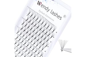 WENDY LASHES Extensiones de Pestañas Volumen Ruso 12D 0.07mm D Curl 8-14mm Mixed Volumen de Rizo Pestañas Rusas Middle Tape Volumen Ventilador Pestañas Pestanas Individuales