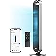Dreo 42 Inch Pilot Max Smart Tower Fan, 25dB Silent Cooling Fans for Bedroom, 28ft/s Standing Fan with Remote, 120° Oscillating Electric Fans, APP Control,12 Speeds 4 Modes,12H Timer