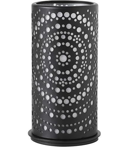 Runde Metall-Windlicht / Deckenlampe – Mit Filigranem Muster, 35 Cm, Für Teelicht Oder Als Pendelleuchte