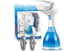 NEAT-O Handheld Steamer for Clothes, Steamer Handheld - 15s Fast Heat-up Portable Steamer with 9.5 Oz Big Water Tank, Handheld Steamer Garment Fabric Wrinkles Remover for Wet and Dry Ironing