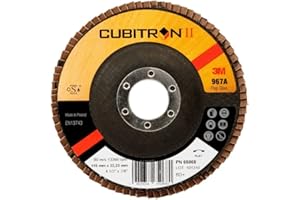 3M Cubitron Ii Disco Lamellare 967 A, 115 mm, 22.23 mm, 80 +, Conica, 10 Pezzi/Cartone
