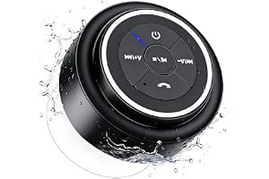 Haissky Bluetooth-duschhögtalare, vattentät bärbar duschhögtalare med sugkopp och inbyggd mikrofon, perfekt högtalare för iPhone, badrum, sovrum, pool, strand, hem