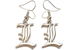 giulyscreations Orecchini Elle L Death Note Metallo Nichel Free Pendenti Cosplay