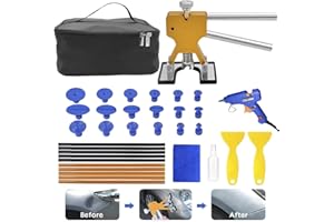 MENQANG Dent Repair Kit Werkzeuge, Body Dents Remover Kit 36 TLG Repair Tools Dellen Repair Tool Dellen Repair Pen und Gummihammer (Golden)