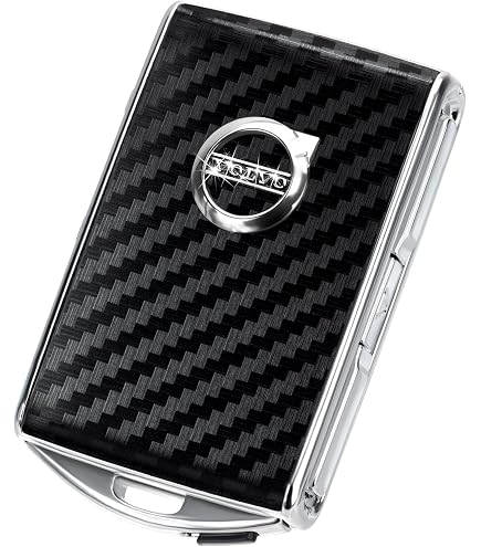 Real Carbon Fiber Remote Key Fob Case Cover For Volvo XC40 XC60 XC90 S90 V90 – Glossy Black