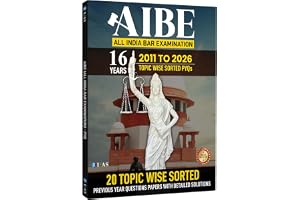 AIBE Exam Books 2026 | 20 Previous Question Paper Solved (2011–2026) with Detailed Solutions | Topic wise AIBE PYQ Book for All India Bar Examination | Two Brothers Publication