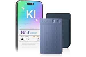 Plaud Note KI Digitales Diktiergerät mit Schreibfunktion und Zusammenfassen Aufnahmegerät Voice Recorder Rauschunterdrückung 112 Sprachen für Meetings (Dunkelblaue Note mit dunkelblauem Hülle)