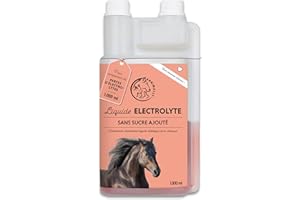Annimally Électrolytes Liquides pour Chevaux 1000ml avec Sodium, Potassium, Acerola, Calcium, Magnésium et Vitamine B liquides - Électrolytes Liquides sans ajout de Sucre