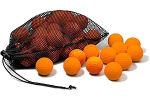 JAYA Foam Golf Practice Balls, 12 Pack or 32 Pack, Realistic Feel and Limited Flight, Soft for Indoor or Outdoor Training