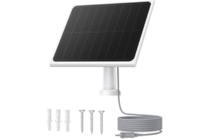 Baseus Security A1 3W Solarpanel für Überwachungskamera Aussen Akku, Solar Panel IP67 Wasserdicht, 4-Meter-Kabel, Solarmodul Kompatibel mit Baseus Kamera N1, S1 Series Für Unendliche Solarenergie